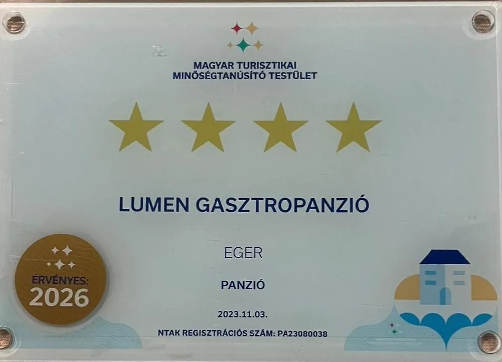 Lumen Gasztropanzio Panzió Eger Magyarország